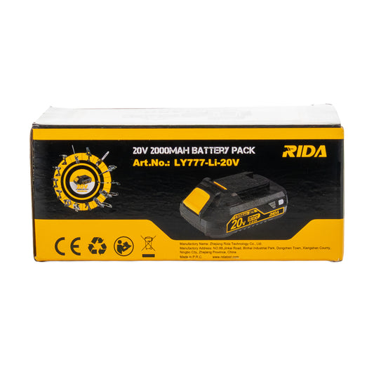 Batería 20V 2.0Ah Litio RIDA