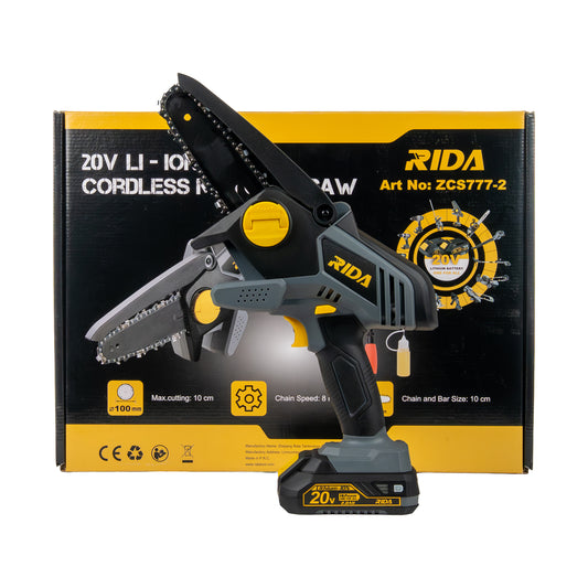 Mini Motosierra Inalámbrica 20V RIDA