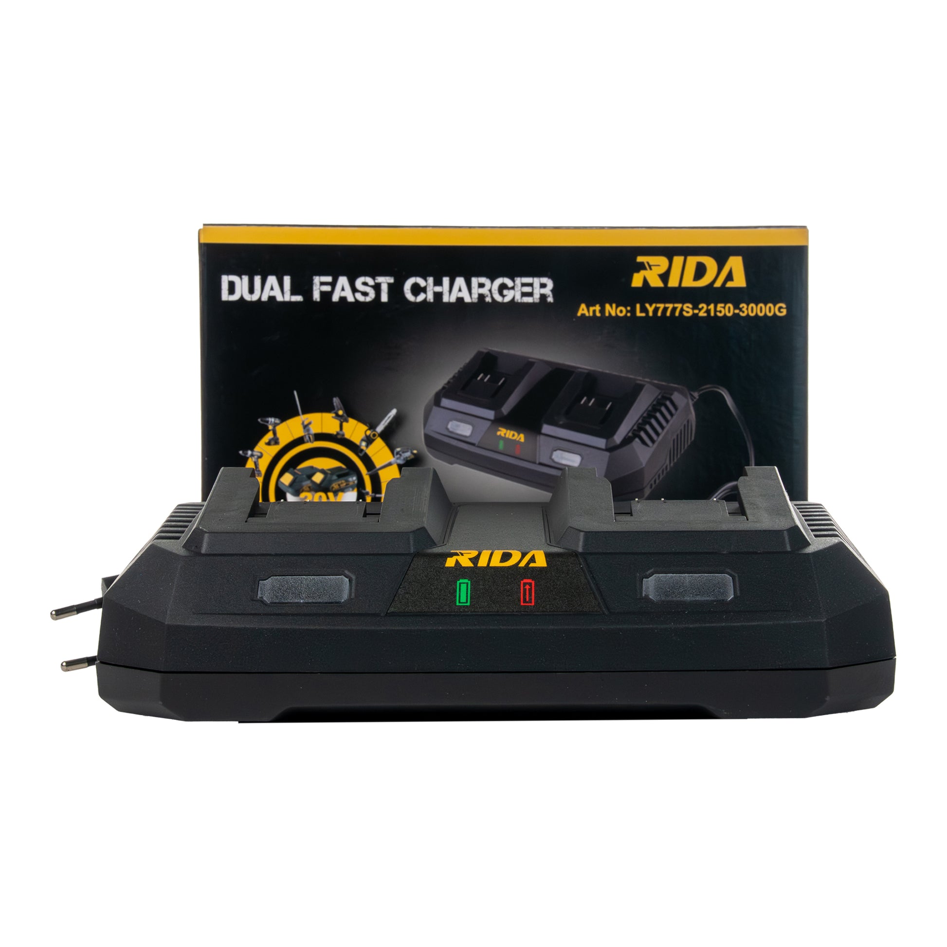 Cargador Doble 20V RIDA — vista 3