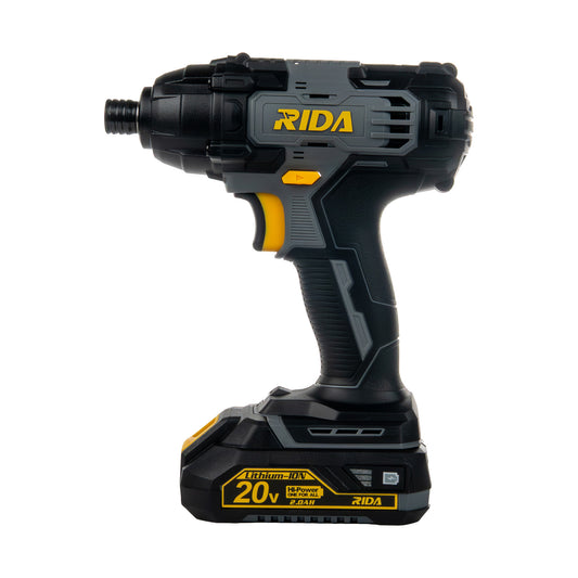 Atornillador de Impacto 20V RIDA LCW787-1A con encastre hexagonal de 1/4 pulgada y batería de litio 20V